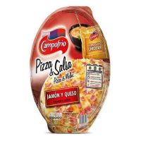 PIZZA JAMON & QUESO CAMPOFRIO 360 Gr. 7 PAQ