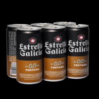 CERVEZA "E. GALICIA 0.0 TOSTADA" 4X6 LATA 33CL 24UD