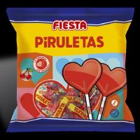 PIRULETA CORAZON CEREZA 13GR BOLSA 7UD (15 BOLSAS/CAJA)